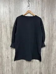 SHIPS シップス ダンボールニュアンスカラーステッチチュニック チュニック ワンピース 黒 ◇■ レディース