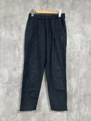 URBAN RESEARCH DOORS アーバンリサーチドアーズ リネン混 テーパード イージーパンツ イージー パンツ sizeS/紺 ■■ レディース