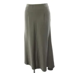 ミラオーウェン Mila Owen アシメマーメイドスカート サテン ミモレ ロング 1 グレー 09WFS224044 /HN