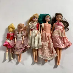 ★ 希少  美少女戦士セーラームーン 人形 5点 まとめ商品 月野うさぎ ちびムーン ネプチューン マーズ 当時物 BANDAI 現状品