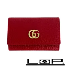 グッチ ■新同■ マーモント 6連 キーケース 鍵入れ GGロゴ レザー レッド 【532412】11