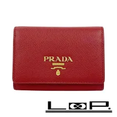 プラダ ■美品■ コインケース 二つ折り財布 ウォレット サフィアーノ レッド 1MH027 【526909】13