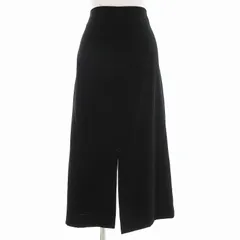 イタリヤ 伊太利屋 ヴィンテージ スカート ミモレロング スリット 11 ブラック /JS