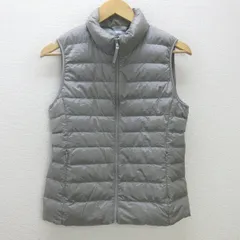 U■ユニクロ/UNIQLO ウルトラライトダウンベスト【M】灰/LADIES/Ｄ19【中古】■