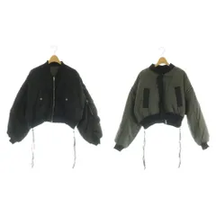 メゾンスペシャル MAISON SPECIAL 23AW Reversible Nylon Over MA-1 ブルゾン ジャケット リバーシブル ナイロン F 黒 グレー /MI ■OSのサムネイル