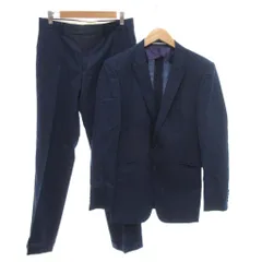 オリヒカ ORIHICA スーツ テーラードジャケット スラックス シルク混 94Y6 紺 ネイビー ピンストライプ柄 シングルブレスト /TZ ■GY61