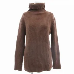 セレクトモカ SELECT MOCA リブニット セーター タートルネック 長袖 F 茶 ブラウン /UD