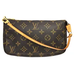 【中古】LOUIS VUITTON ルイ ヴィトン モノグラム ポシェットアクセソワール ショルダーバッグ アクセサリーポーチ バッグ ブラウン M51980 CA1002 レディース メンズ 人気 【ブランドギャラリー東心斎橋店】