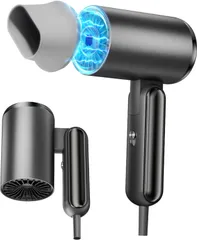 ヘアドライヤー ドライヤー 【折り畳み式】 大風量 超速乾 軽量 2億高濃度マイナスイオン NTC温度制御システム//729842