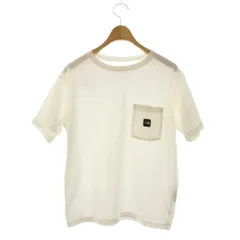 ザノースフェイス THE NORTH FACE Tシャツ M 白 半袖 クルーネック 胸ポケット /JP