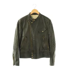 ポールスミス PAUL SMITH ライダースジャケット レザー 牛革 L ブラック /ESのサムネイル