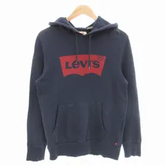リーバイス Levi's パーカー フーディー プルオーバー スウェット ロゴ S 紺 ネイビー /GV ■GY39