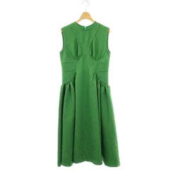 オブリ OBLI グリーンジャガードワンピースロング ノースリーブ 0 グリーン /DF ■OS