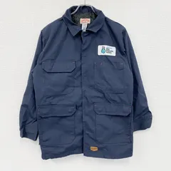 古着 used　RED KAP　レッドキャップ　ワークジャケット　比翼仕立て　紺　ネイビー　Mサイズ