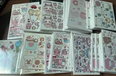 韓国雑貨 文房具 インスタントステッカー 60セット まとめ売り