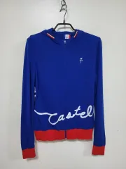 CASTELBAJAC カステルバジャック ブルー ニート フードジップアップ 260124