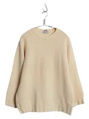 【お得なクーポン配布中!】 90s スコットランド製 エルエルビーン ニット セーター レディース S / オールド ウール ミドルゲージ クルーネック シンプル ナチュラル