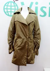 【196281】BASILE28 バジーレ・ベントット  ナイロンコート　ベルト付き  40 カーキ系