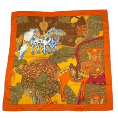 新品同様 HERMES エルメス カレ90 スカーフ シルク LES MYTHOLOGIES