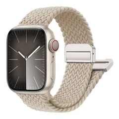 【特価商品】メンズ 磁気for Apple レディース watch バンド バンド 編みブレイデツトソロループ伸縮性ナイロン 46mm スポーツストラップ リストベルト 42mm series 38mm 11/10/9/8/7/6 5/4/3/2/1/SE 4