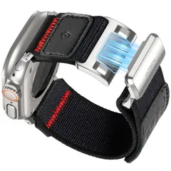 【数量限定】2/Ultra Series 3/Ultra 11/10/9/8/7/6/5/4/SE/SE2/SE3 Ultra 対応。49mm/46mm/45mm/44mm Watch 専用設計（ブラック・L） 編み込み式ストレッチバンド、マグネットバックル付