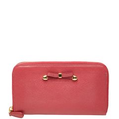 ✨新品未使用✨ PRADA 長財布 サフィアーノ リボン アイコン ラウンド