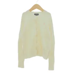 ポロ ラルフローレン POLO RALPH LAUREN カーディガン コットンニット ケーブル編み M ホワイト /UO