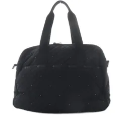 レスポートサック LesportSAC ボストンバッグ ハンドバッグ キルティング ナイロン ブラック /YO8 ■SH