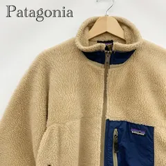 Patagonia パタゴニア クラシックレトロX 23055F6 フリースジャケット Mサイズ ベージュ ネイビー メンズ