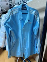 アディダス ブルー デニム セットアップ XL