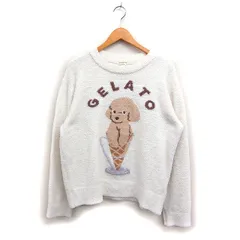 ジェラートピケ gelato pique べビモコ アイスドッグ JQD プルオーバー 部屋着 ルームウエア F オフホワイト 白 /FT35