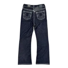 (新品)トゥルーレリジョン ウィメンズ スティッチ フレア デニムパンツ (27)