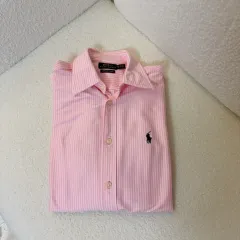 ポロ ラルフローレン ピンク ニット ドレス シャツ