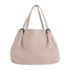 BOTTEGAVENETA ボッテガヴェネタ ナッパ ミディアム チェスタバッグ トートバッグ 337260 レザー ピンク イントレチャート