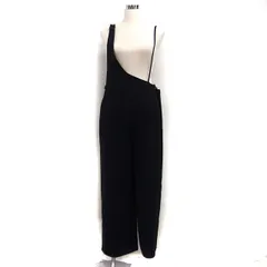 ジャーナルスタンダード レリューム JOURNAL STANDARD relume サロペット ワイド サイドベルト サイドジップ 無地 F 黒 ブラック /NT20