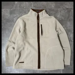 コーデュロイジャケット フルジップ 裏チェック スタンドカラー 生成り TROY BROS L