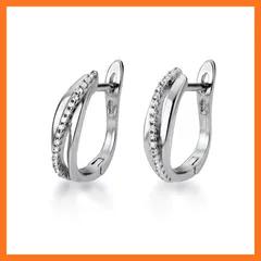 【新品】 Z.Angie フープ レディース リング ツイスト ピアス 両耳 「輝く三日月」 シルバー925 K18金 ピンクゴルード ピアス ラウンドイヤリング 金属アレルギー対応 誕生日 プレゼント 人気 女性 アクセサリー (プラチナ)