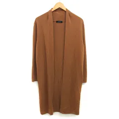 グリーンレーベルリラクシング ユナイテッドアローズ green label relaxing ニット カーディガン トッパー ロング 無地 シンプル ウール混 ライトブラウン 茶 /HT20