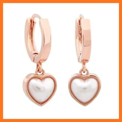 【新品】 adonay（アドナイ) 金属アレルギー対応 14金 フープピアス レディース人気 シンプル 大人 可愛い 18K ポスト ジュエリー ブランド 安い 韓国 母の日 誕生日 女性 プレゼント ピンクゴールド 揺れる つけっぱなし 真珠 パール ハ 1