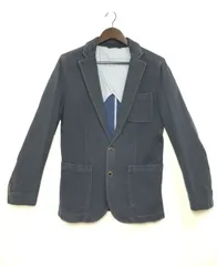 【217772】ZARA MAN ザラマン  テーラードジャケット　デニム　肘当て　サイズEURS メンズ  ・ インディゴ