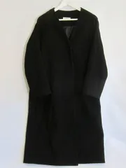 【220306】relume レリューム  JOURNAL STANDARD　ノーカラーコート  40 ブラック