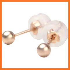 【新品】 PLUSTER ピアス K18 ピンクゴールド つけっぱなし 両耳 2mm(金属アレルギー対応 本物) 丸玉 18金 ゴールド (ギフト ボックス セット)/ レディース メンズ ジュエリー アクセサリー 誕生日 クリスマス プレゼント 0