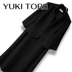 YUKI TORII ユキトリイ 冠婚葬祭 ブラックフォーマル セットアップ アンサンブル ワンピース ジャケット ブラック 黒 15AR 3Lサイズ相当 大きいサイズ レディース イギン 日本製 礼服 喪服 慶弔 両用 上質 清楚 0000959OC