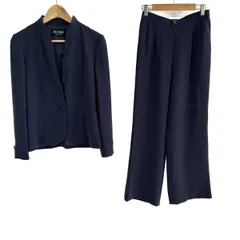 JUN ASHIDA(ジュンアシダ) レディースパンツスーツ レディース美品  - ダークネイビー ウエストゴム