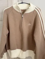 ノーブランド ニット ジップアップ服 出品 ブラウン