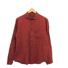 コムサイズム COMME CA ISM シャツ 長袖 胸ポケット リネン シンプル M ブラウン 茶 /KT31