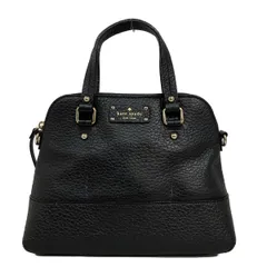 Kate spade(ケイトスペード) ハンドバッグ美品  - PXRU2969 黒 レザー