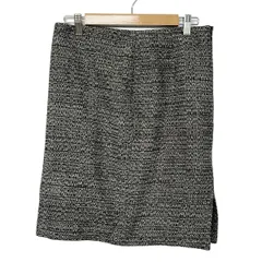 theory luxe(セオリーリュクス) スカート サイズ40 M レディース美品  - 黒×白 ひざ丈/ラメのサムネイル