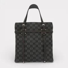 ロエベ アナグラム PVC / レザー トートバッグ ブラウン