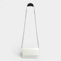 メゾン マルジェラ 4ステッチ レザー チェーンウォレット ショルダーバッグ ホワイト